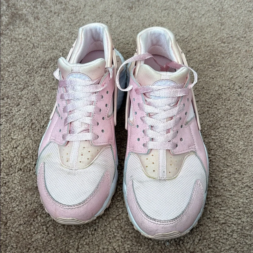 Light Pink Nike Huarache Sneakers